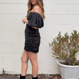 Crescent | Slip Into Satin Mini Dress | Sweetest Stitch Boutique