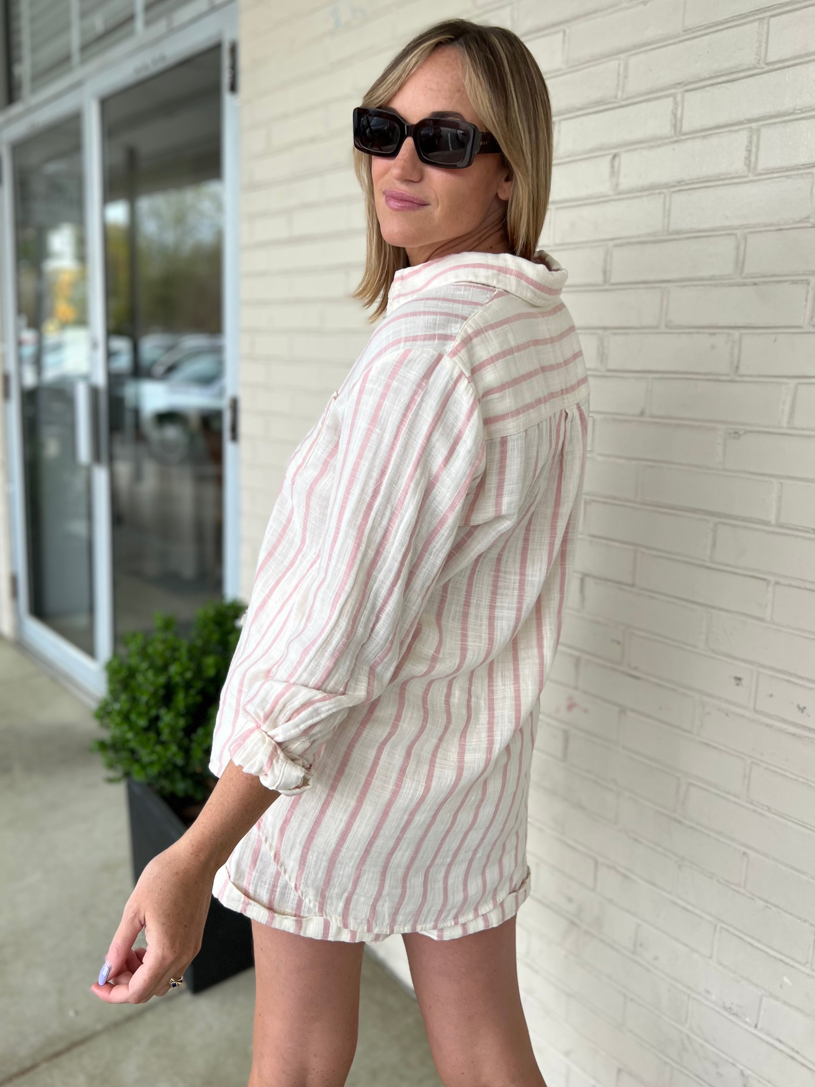 Z Supply | Saturday Stripe Shirt | Sweetest Stitch