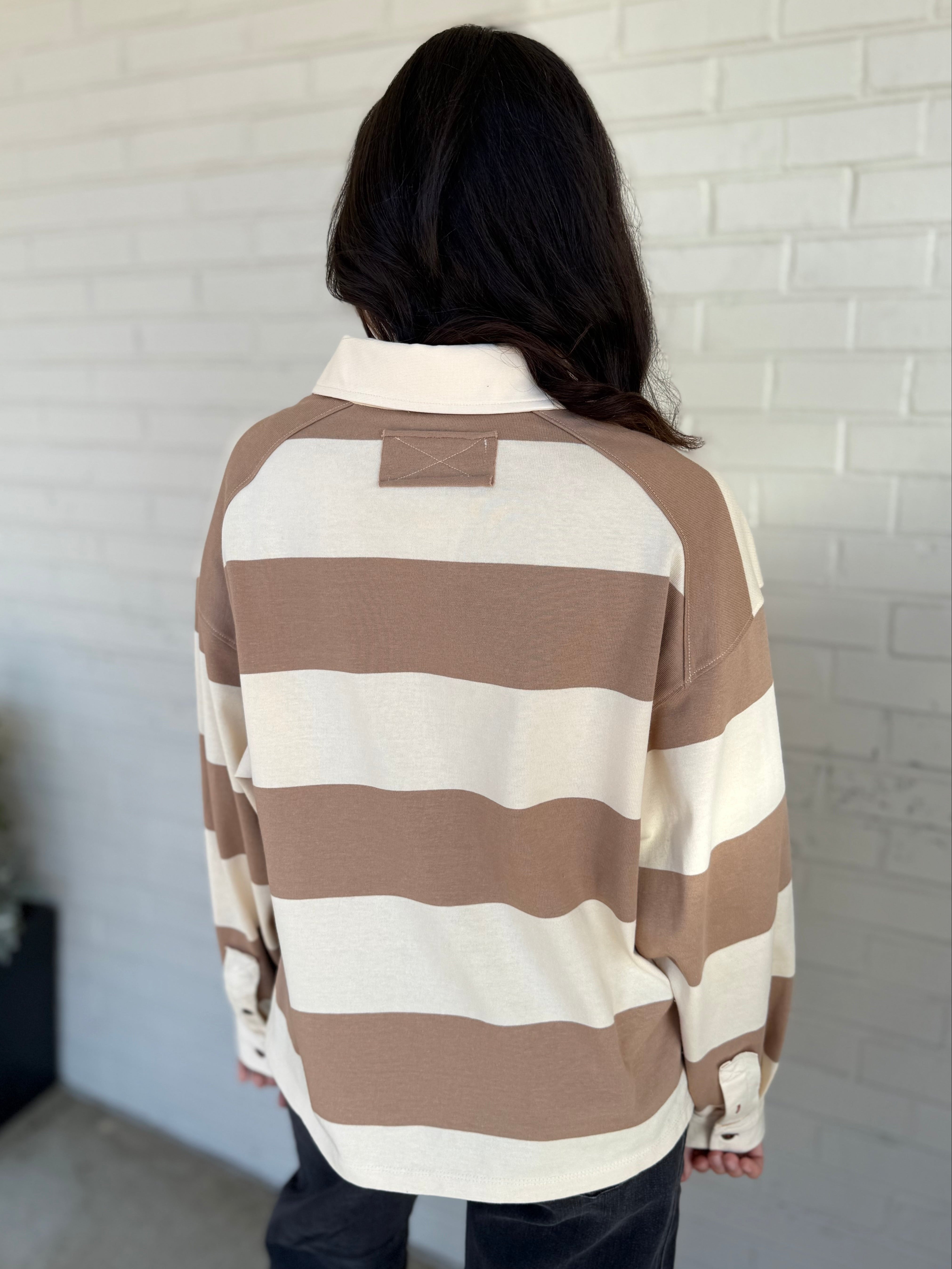 Miou Muse | Maeve Striped Rugby Top | Sweetest Stitch Boutique