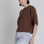 Aureum | Gemma Short Sleeve Cardigan Brown | Sweetest Stitch Boutique