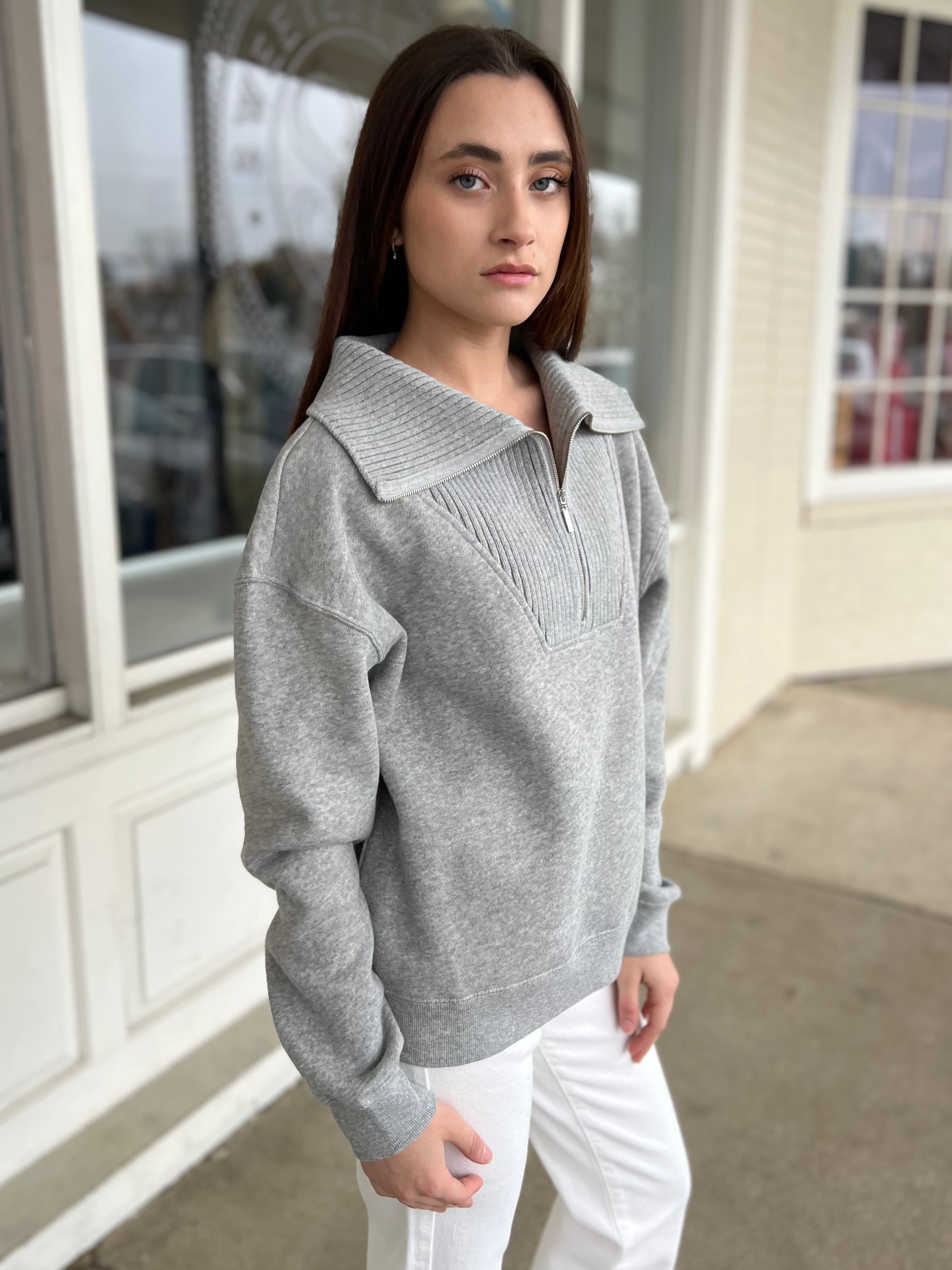 Z Supply| Gray Sonata Sweatshirt | Sweetest Stitch Boutique