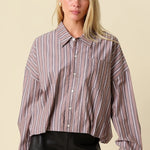 Olivaceous | Austin Stripe Shirt | Sweetest Stitch Boutique Richmond