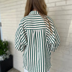 Entro | Esmerelda Striped Button Up Top | Sweetest Stitch Boutique