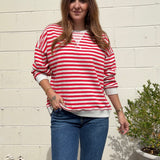 Miou Muse | Athena Striped Pullover | Sweetest Stitch Boutique