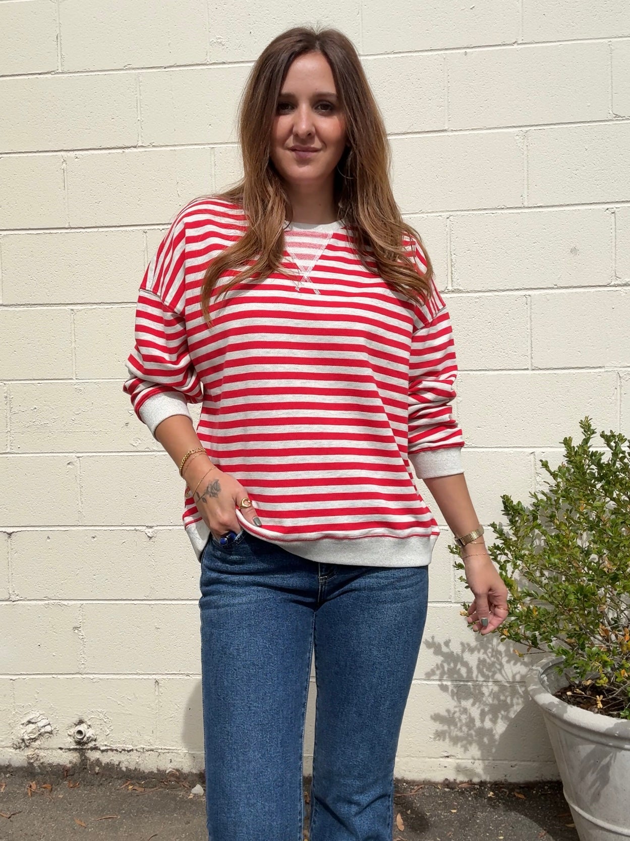 Miou Muse | Athena Striped Pullover | Sweetest Stitch Boutique
