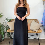 Olivaceous | Kendra Strapless Midi Dress | Sweetest Stitch Boutique