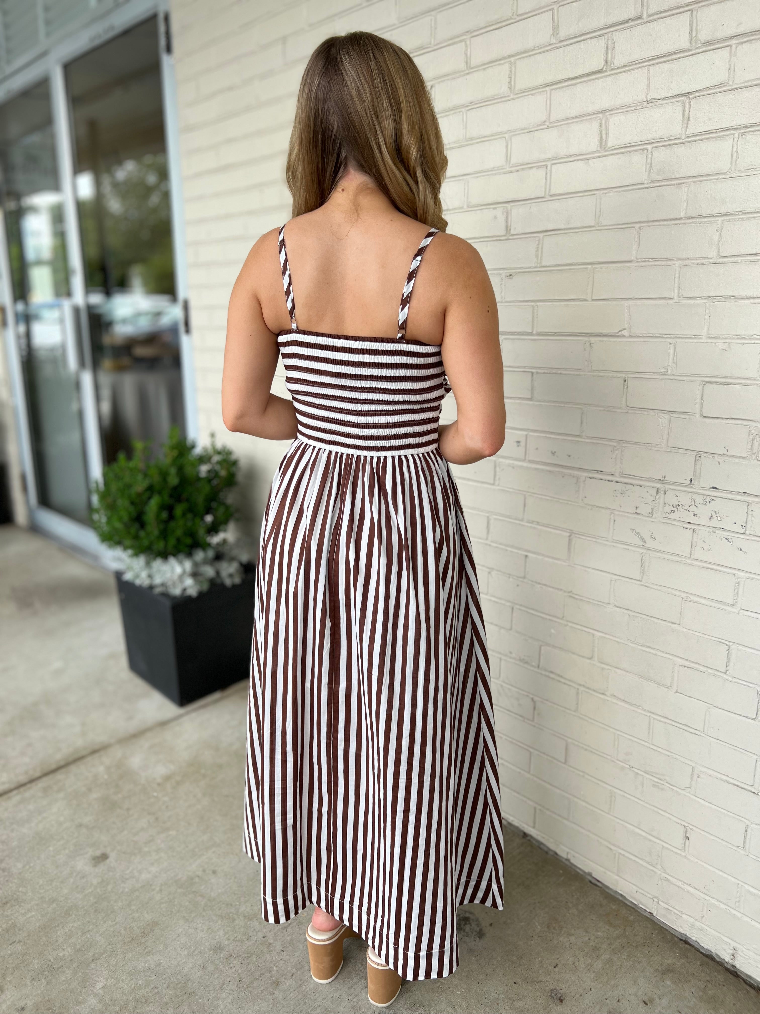 Pinch | Mackenzie Striped Midi Dress | Sweetest Stitch Boutique