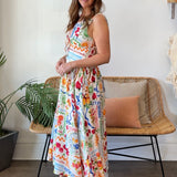 Kayla V-Neck Midi Dress