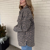 Hidden | Chrissy Leopard Button Up Jacket | Sweetest Stitch