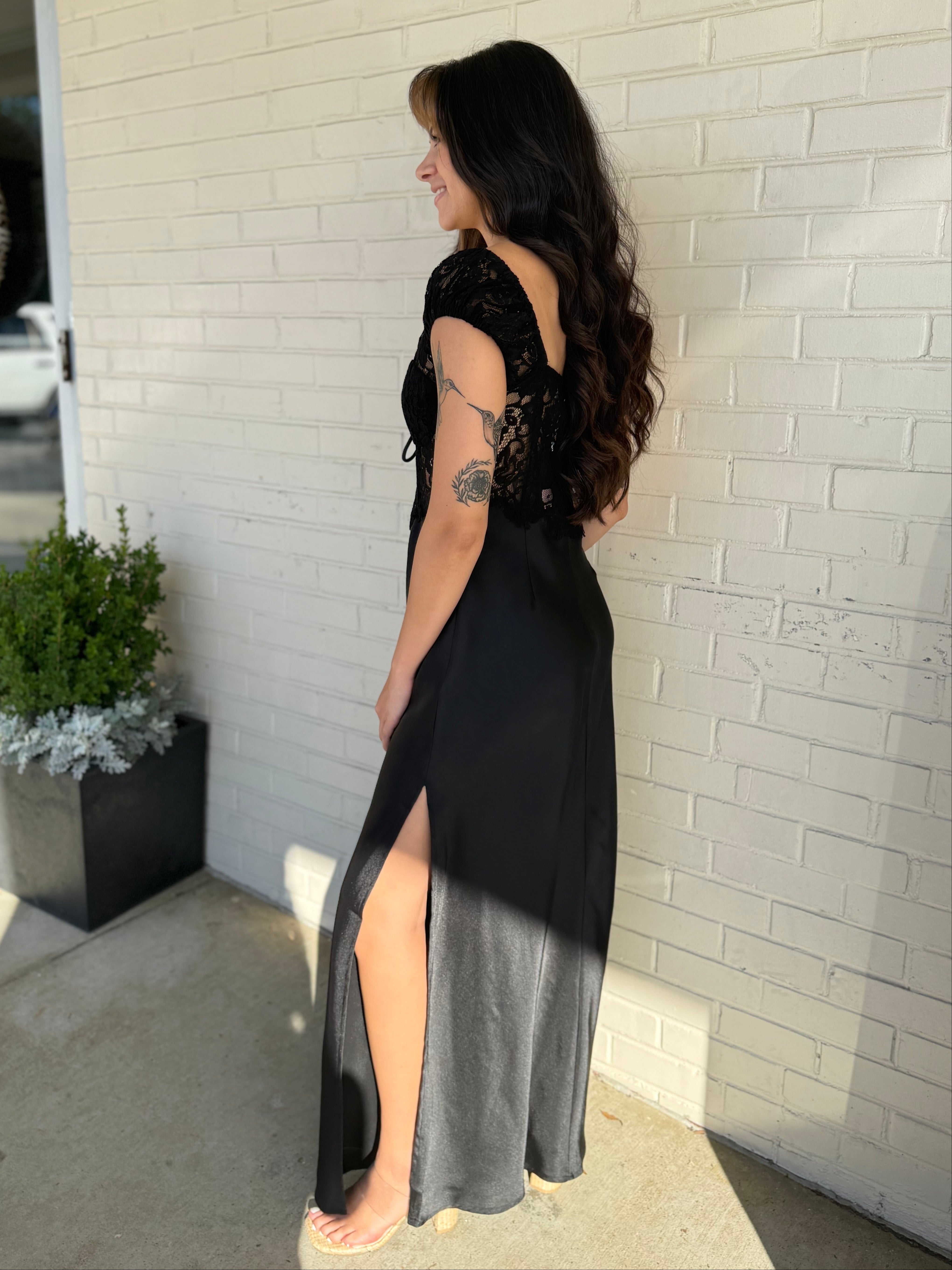 Dress Forum | Sutton Satin Lace Maxi Dress | Sweetest Stitch Boutique