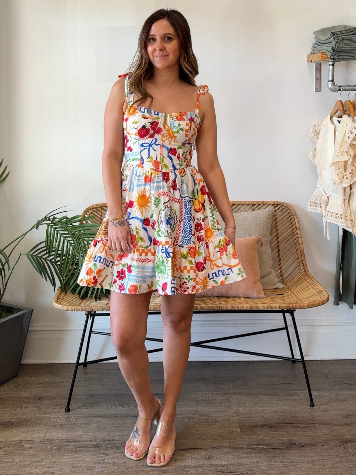 Dress Forum | Adelina Tie Strap Mini Dress | Sweetest Stitch Boutique