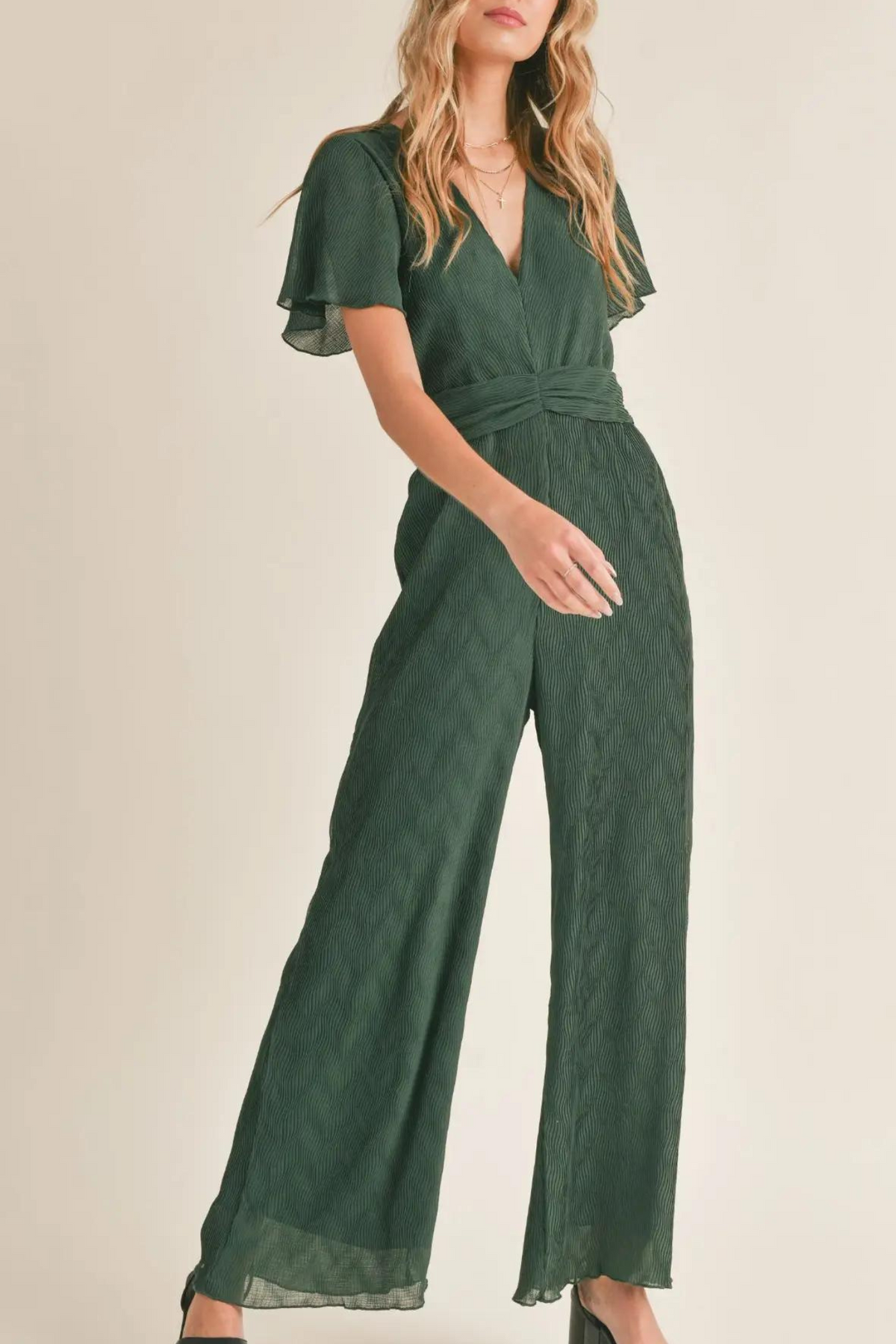 Sadie &amp; Sage | Green Wonderstruck Jumpsuit | Sweetest Stitch 