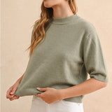 Miou Muse | Monica Short Sleeve Sweater | Sweetest Stitch Boutique