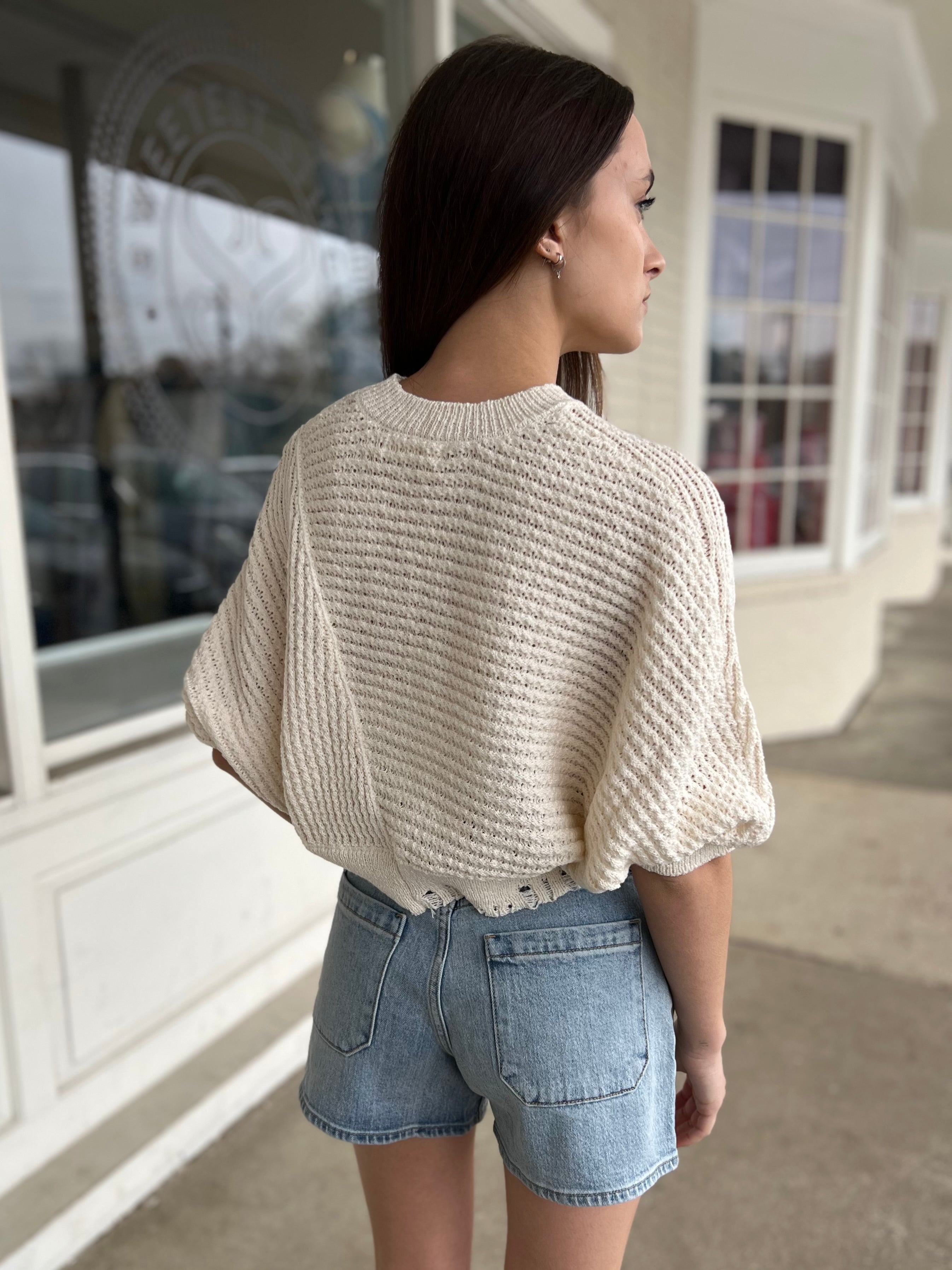 By Together | Zari Distressed Sweater | Sweetest Stitch