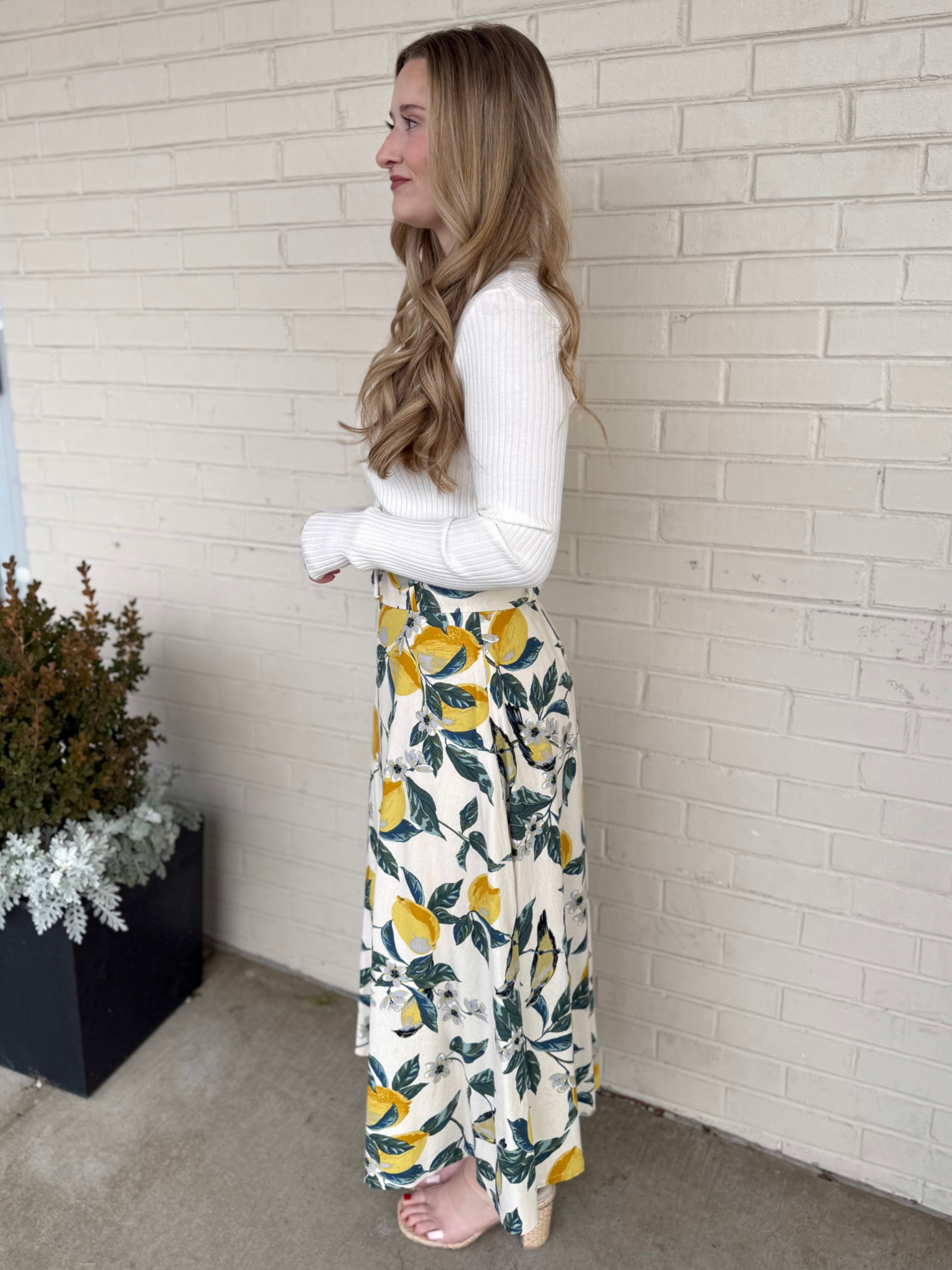 Dress Forum | Julieta Lemon Midi Skirt | Sweetest Stitch