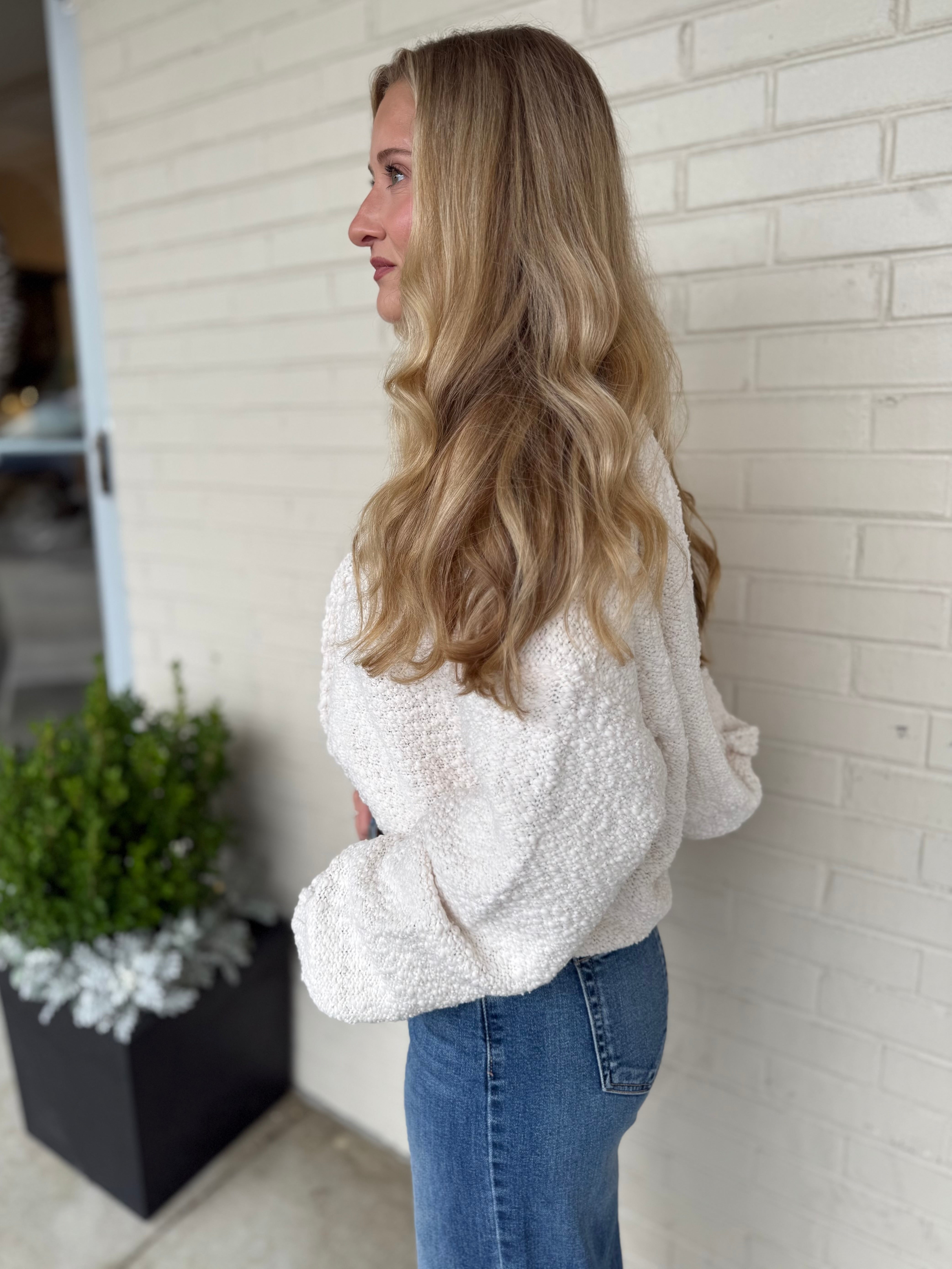Storia | Alivia Cropped Hooded Sweater | Sweetest Stitch Boutique