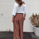 Alicia Wide Leg Polka Dot Pants