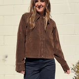 Bailey Rose | Marilyn Faux Suede Jacket | Sweetest Stitch Boutique