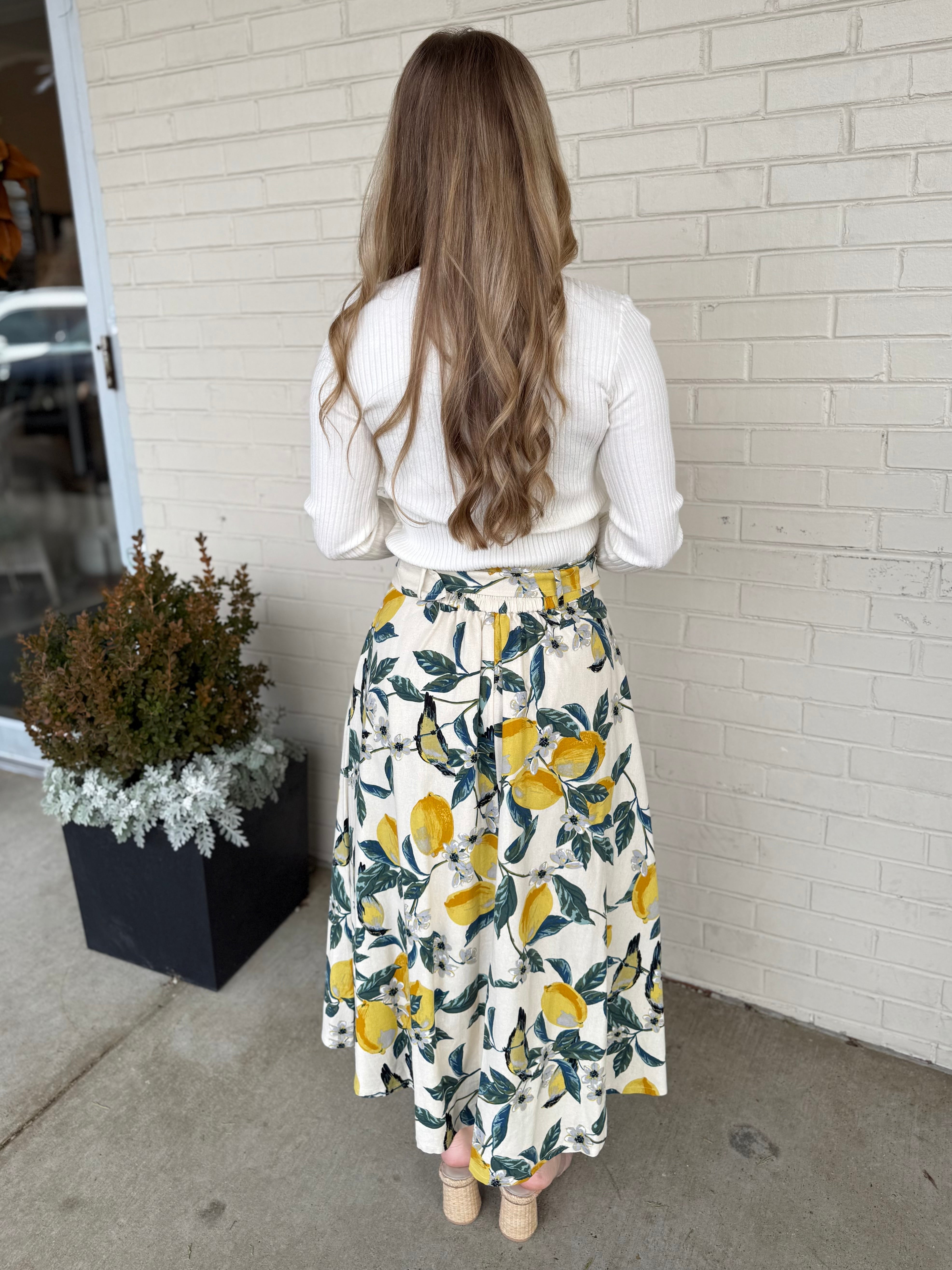 Dress Forum | Julieta Lemon Midi Skirt | Sweetest Stitch
