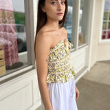 By Together | Everland Lemon Floral Tube Top | Sweetest Stitch
