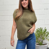THML | Sage Mock Neck Sweater | Sweetest Stitch Boutique Richmond