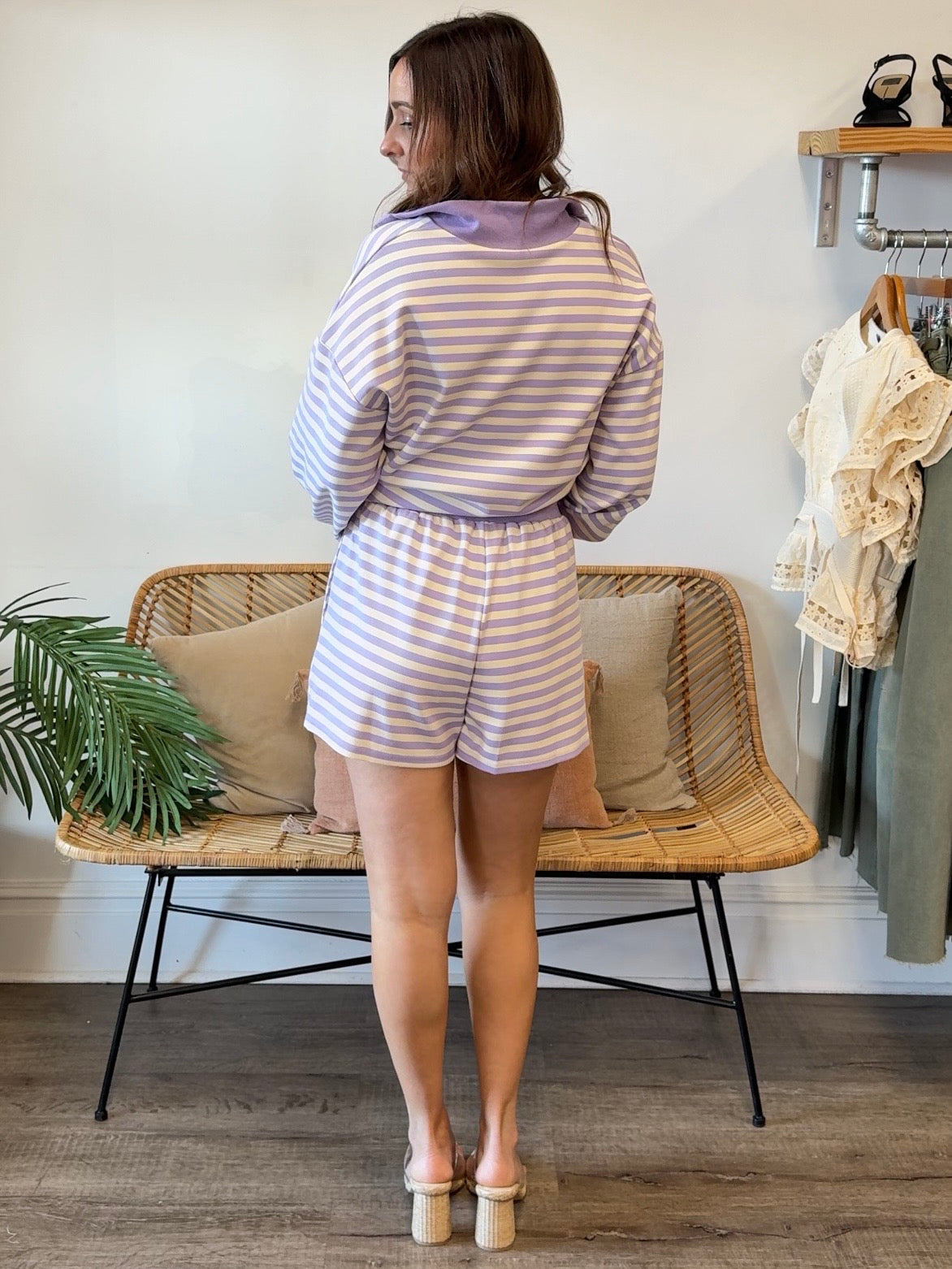 Entro | Elena Stripe Shorts | Sweetest Stitch Boutique Richmond 