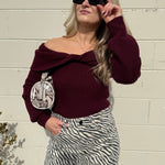 ASTR The Label | Tilde Twist Off Shoulder Sweater | Sweetest Stitch