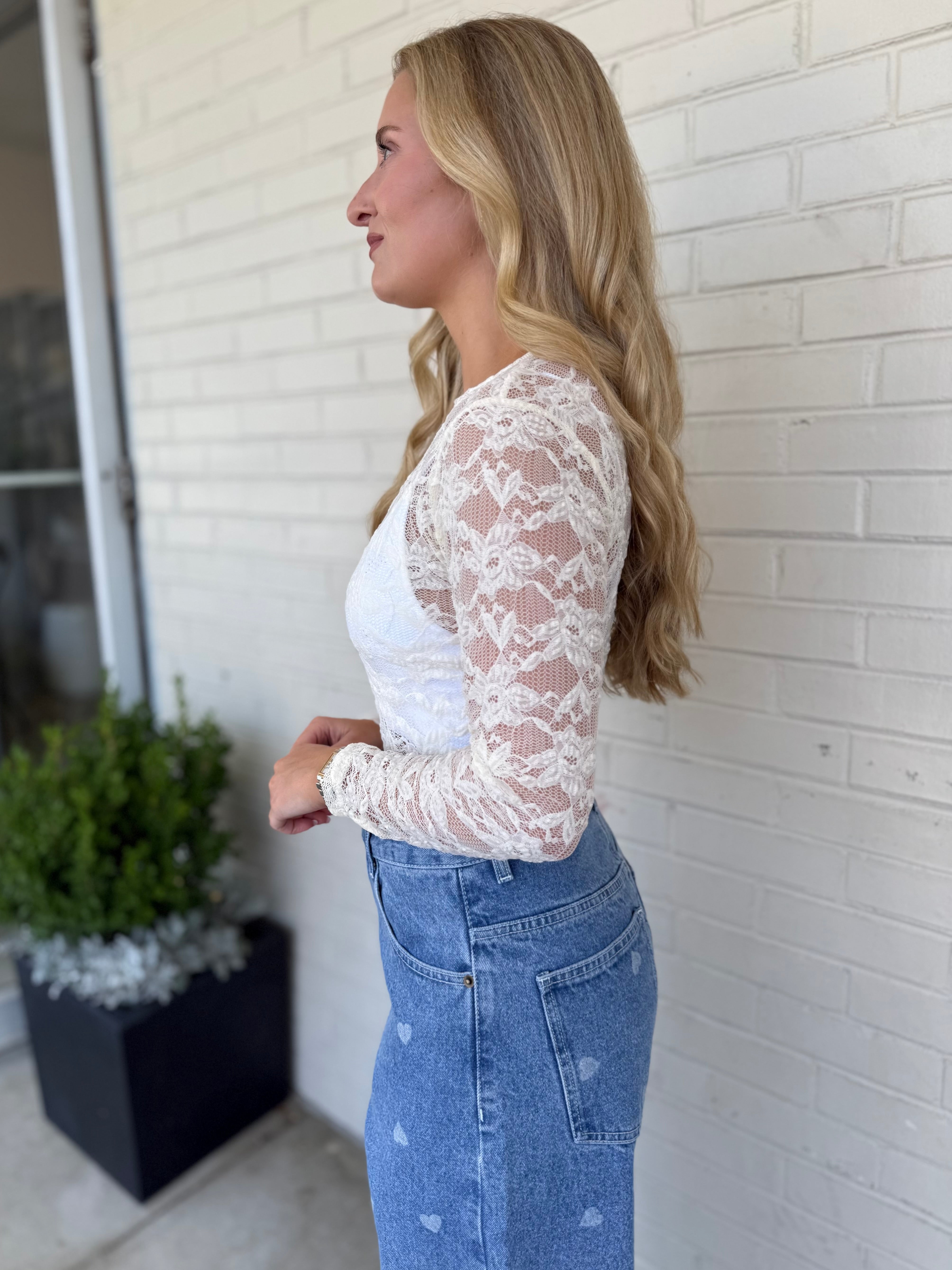 Miou Muse | Colleen Sheer Lace Top | Sweetest Stitch Boutique