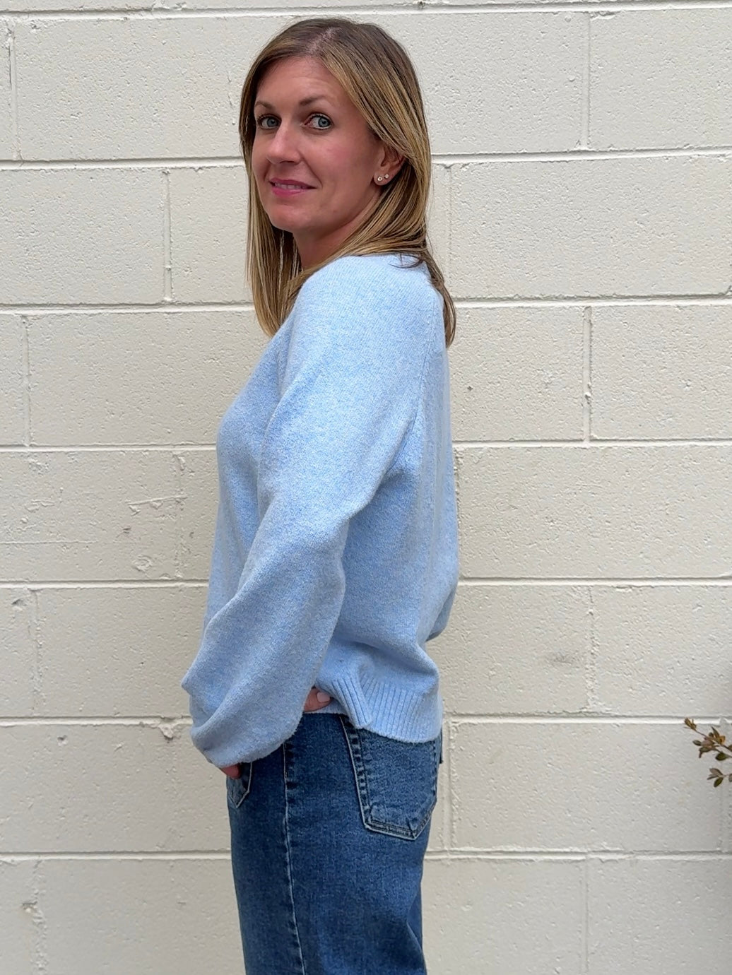 Z Supply | Coming Up Cozy Sweater - Blue Light | Sweetest Stitch