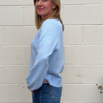 Z Supply | Coming Up Cozy Sweater - Blue Light | Sweetest Stitch