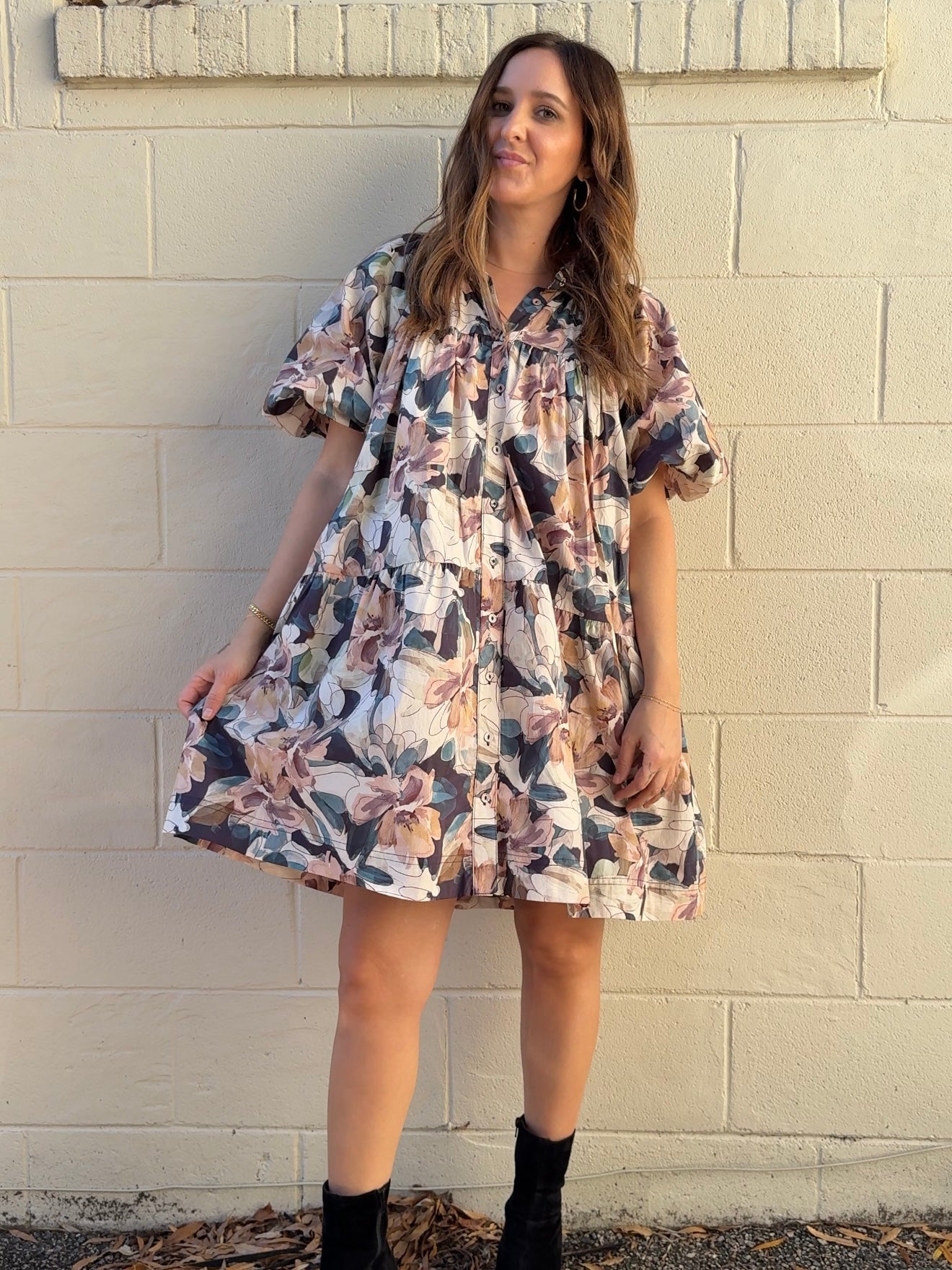 Aureum | Danielle Floral Babydoll Dress | Sweetest Stitch Boutique