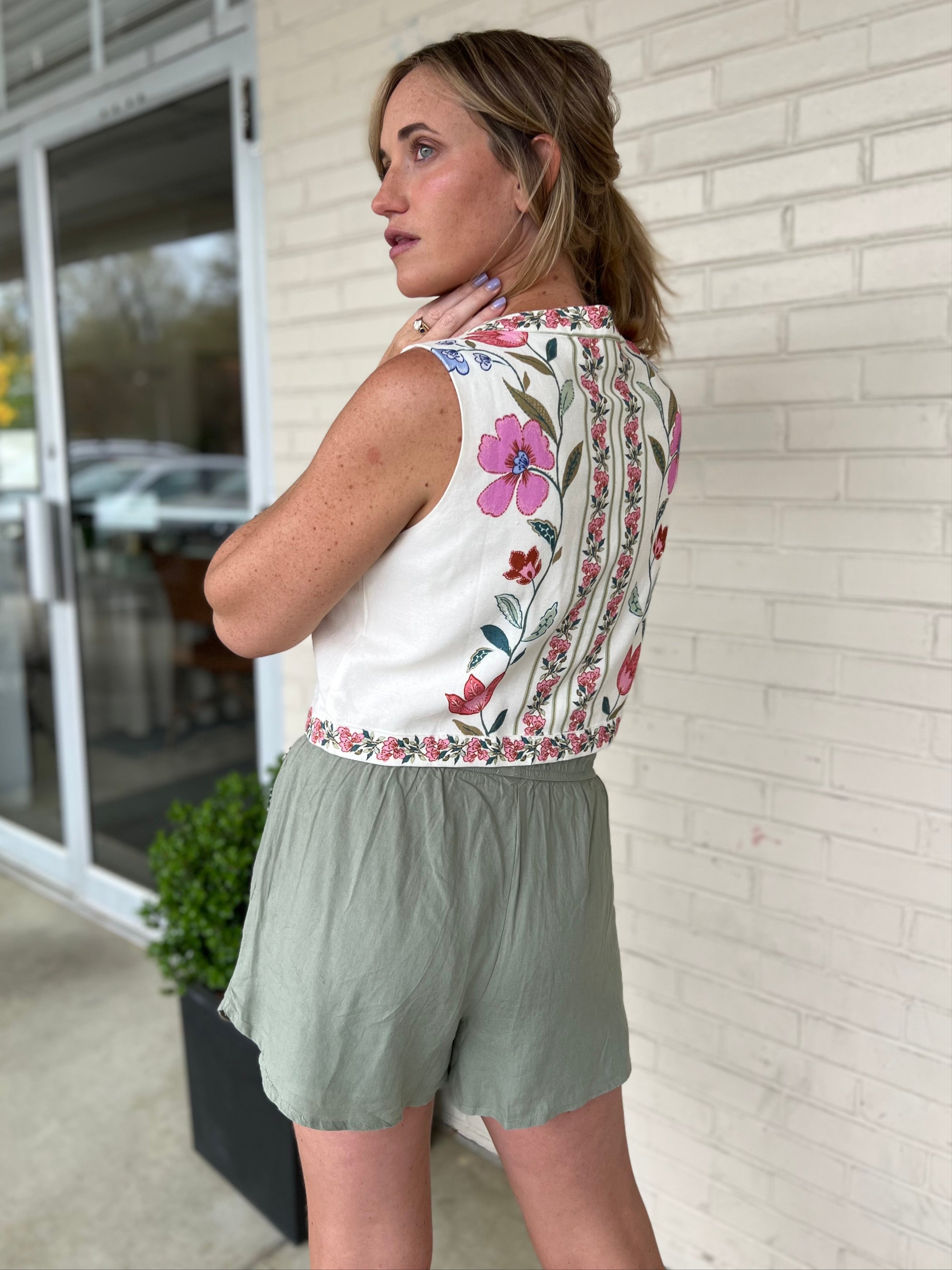 Lalavon | Clara Floral Vest | Sweetest Stitch Boutique