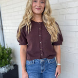 Entro | River Short Sleeve Knit Cardigan | Sweetest Stitch Boutique