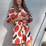 Entro | Kinsley Printed Mini Dress | Sweetest Stitch Boutique