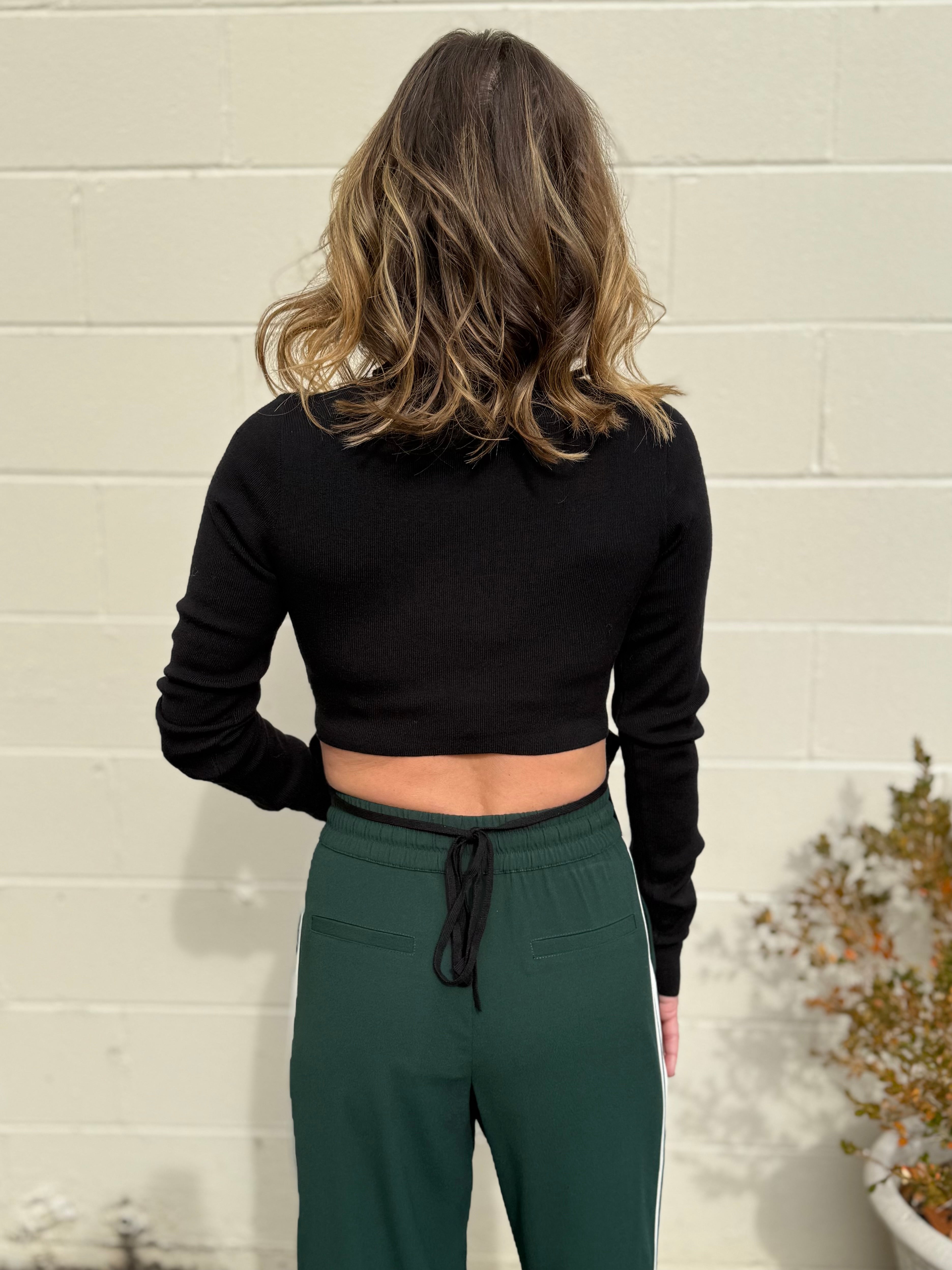 Crescent | Jacqueline Open Back Turtleneck Top | Sweetest Stitch