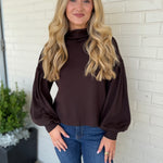 Entro | Audrey Balloon Sleeve Top | Sweetest Stitch Boutique