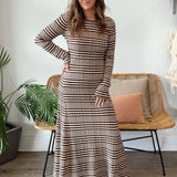 [Z Supply] Rosetta Striped Rib Maxi Dress
