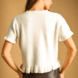 Miou Muse | Jess Ruffle Hem Sweater | Sweetest Stitch Boutique RVA