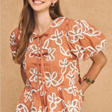 Strut & Bolt | Jules Embroidered Peplum Top | Sweetest Stitch Boutique