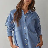 By Together | Kaydee Button Front Shacket | Sweetest Stitch Boutique