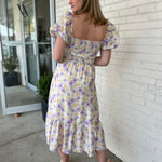 ASTR The Label | Maisie Floral Puff Sleeve Midi Dress | Swetest Stitch