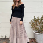 Current Air | Aylin Pleated Maxi Skirt | Sweetest Stitch Boutique 