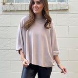 Entro | Lara Mock Neck Cape Top | Sweetest Stitch Boutique RVA