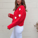 Buttermelon | Cheri Heart Cardigan Sweater | Sweetest Stitch