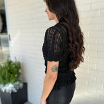 Miou Muse | Brooke Lace Short Sleeve Top | Sweetest Stitch