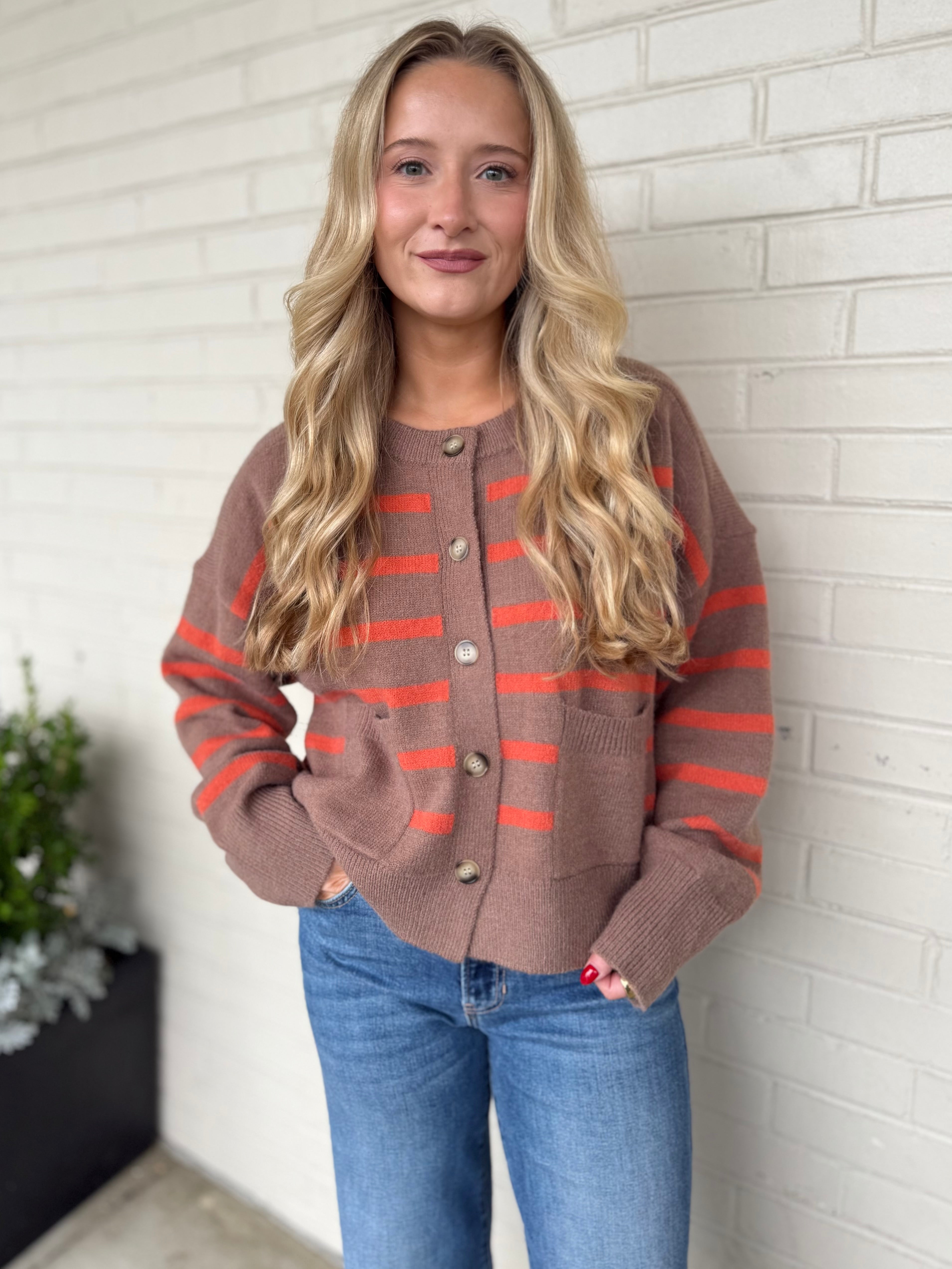 Aaron & Amber | Barbara Striped Cardigan | Sweetest Stitch Boutique