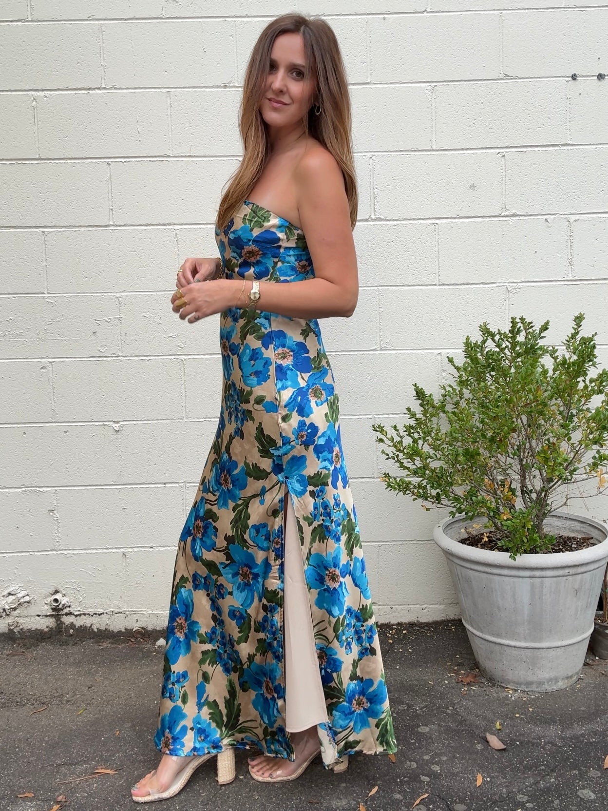 Dress Forum | Ariella Strapless Floral Dress | Sweetest Stitch