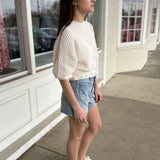 Just Black Denim | Lydia Patch Pocket Shorts | Sweetest Stitch
