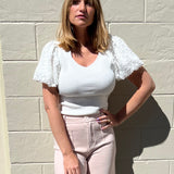 Current Air | Iris Floral Sleeve Top | Sweetest Stitch Boutique