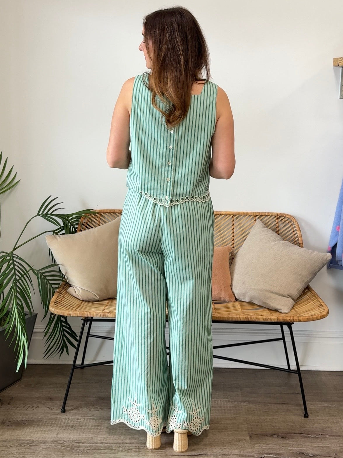 Entro | Olivia Sleeveless Stripe Top | Sweetest Stitch Boutique RVA